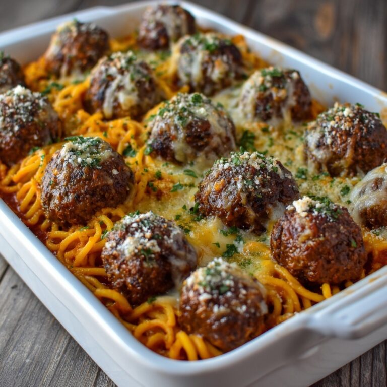 Baked Spaghetti and Meatballs Recipe
