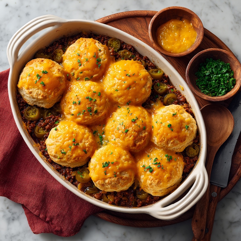 Chopped Cheeseburger Biscuit Bake Recipe - Recipe Image
