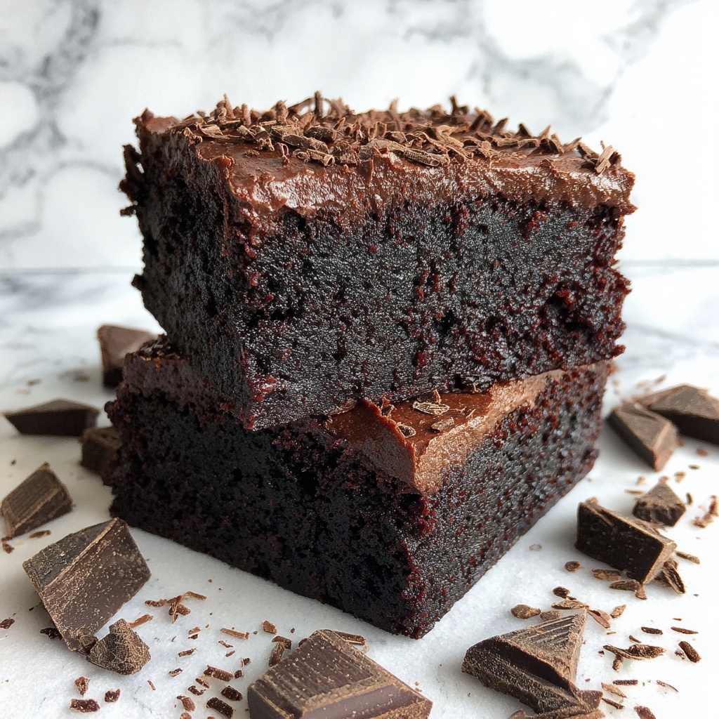 Decadent Cocoa Powder Brownies Recipe - Recipe Image