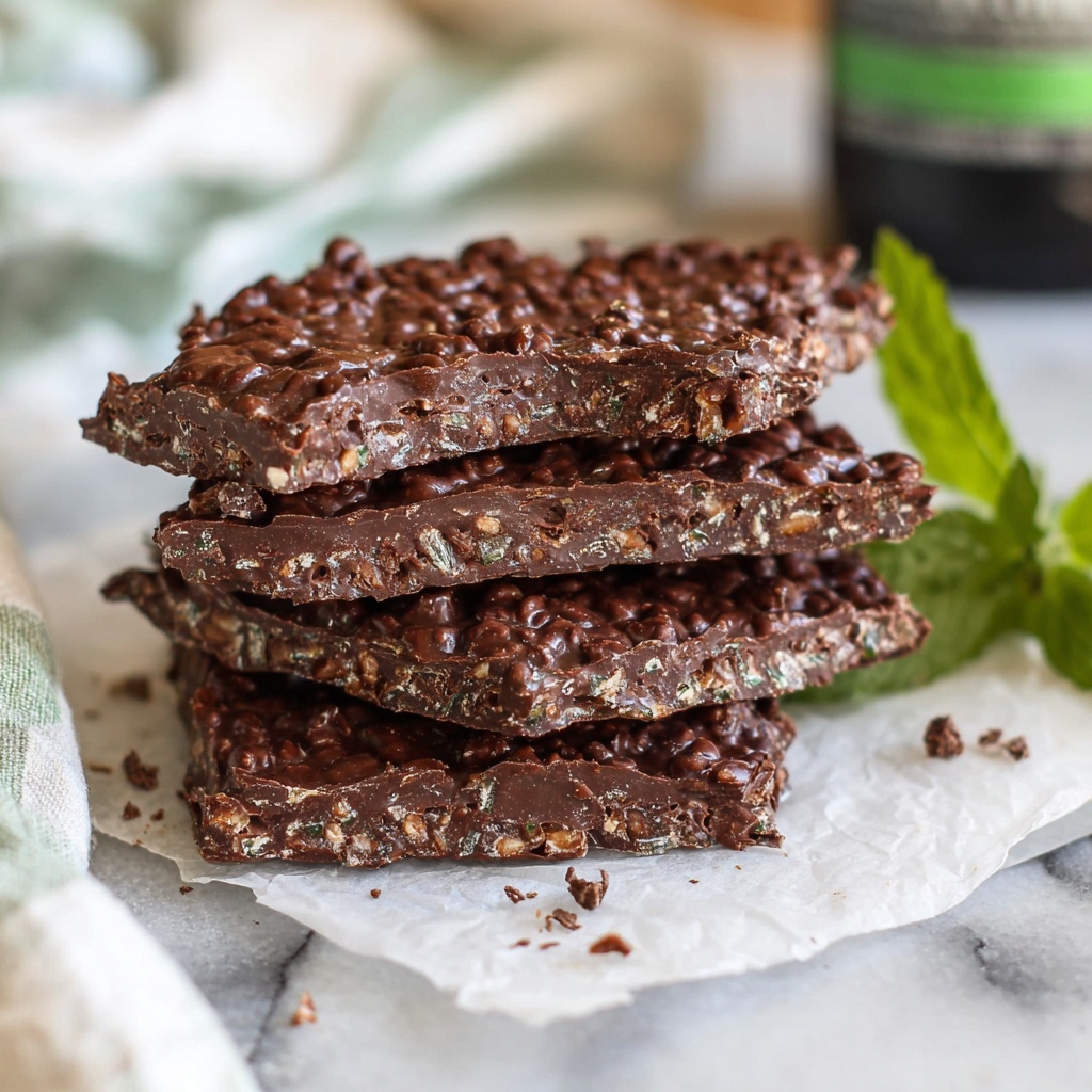 Chocolate Mint Crunch Bar Recipe - Recipe Image
