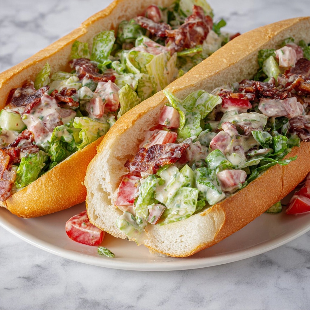 Chopped BLT Salad Sandwiches Recipe - Recipe Image