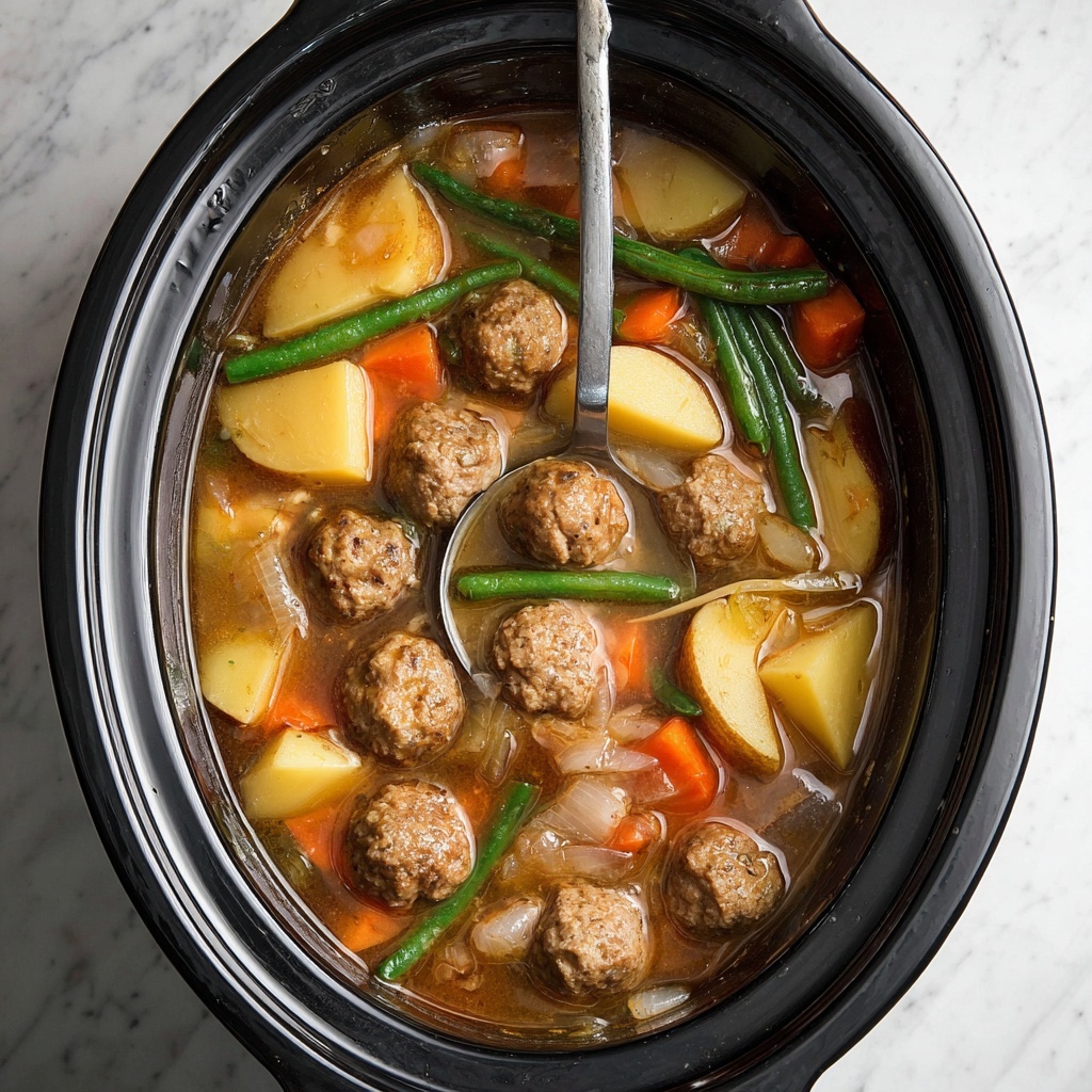 Crockpot Meatball Stew Recipe - Recipe Image