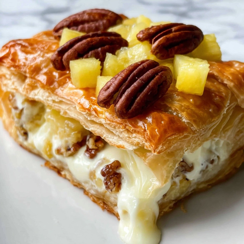 Baked Brie En Croute with Caramelized Apples, Pecans, and Honey Recipe - Recipe Image