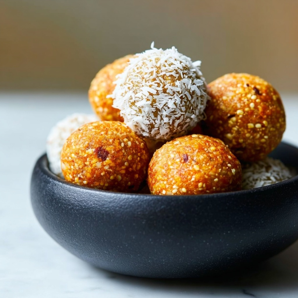 Healthy No-Bake Carrot Energy Bites Recipe - Recipe Image