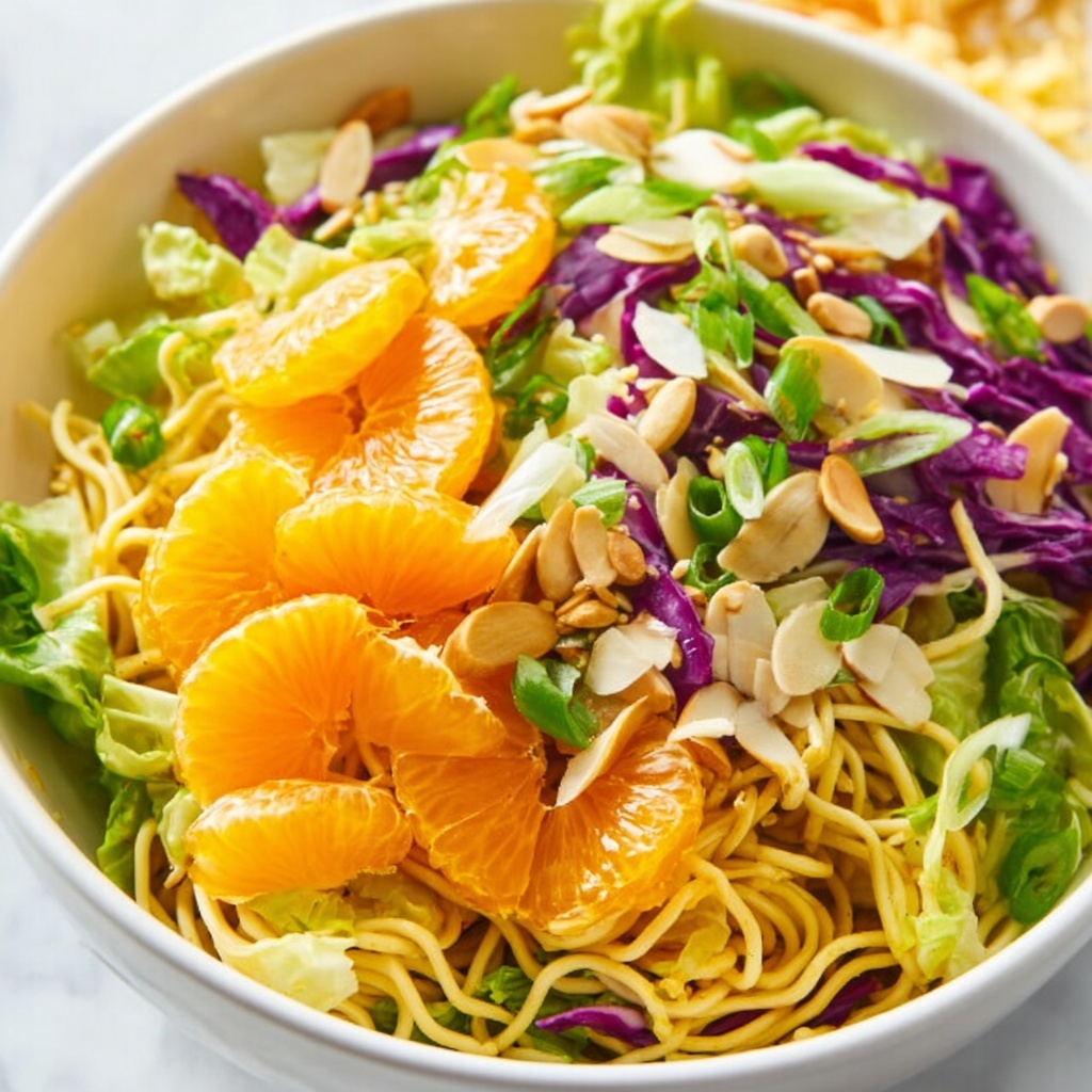 Crunchy Asian Ramen Noodle Salad Recipe - Recipe Image
