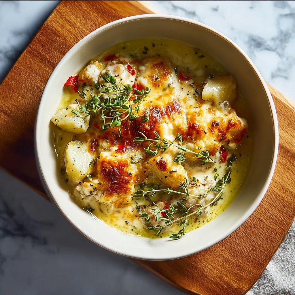 Cheesy Potato Chicken Bake Recipe - Recipe Image