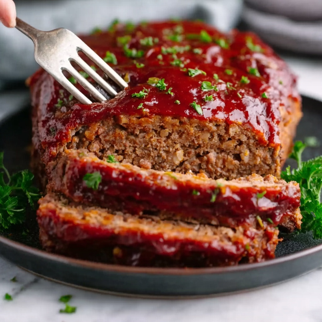 Classic Meatloaf with a Sweet & Savory Twist Recipe - Recipe Image
