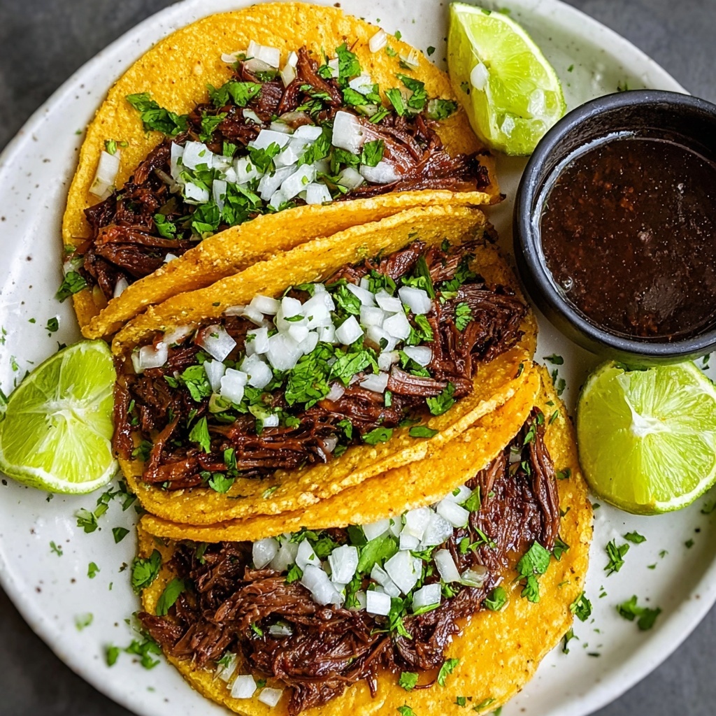 Spicy Slow-Cooked Mexican Birria Tacos Recipe - Recipe Image