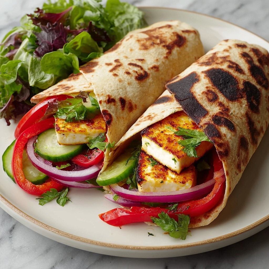 Sweet Chili Halloumi Wraps Recipe - Recipe Image