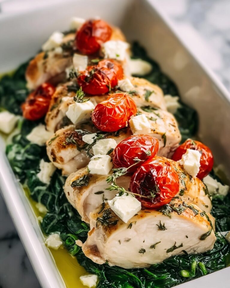 Low Carb Chicken with Spinach and Goat Cheese Recipe