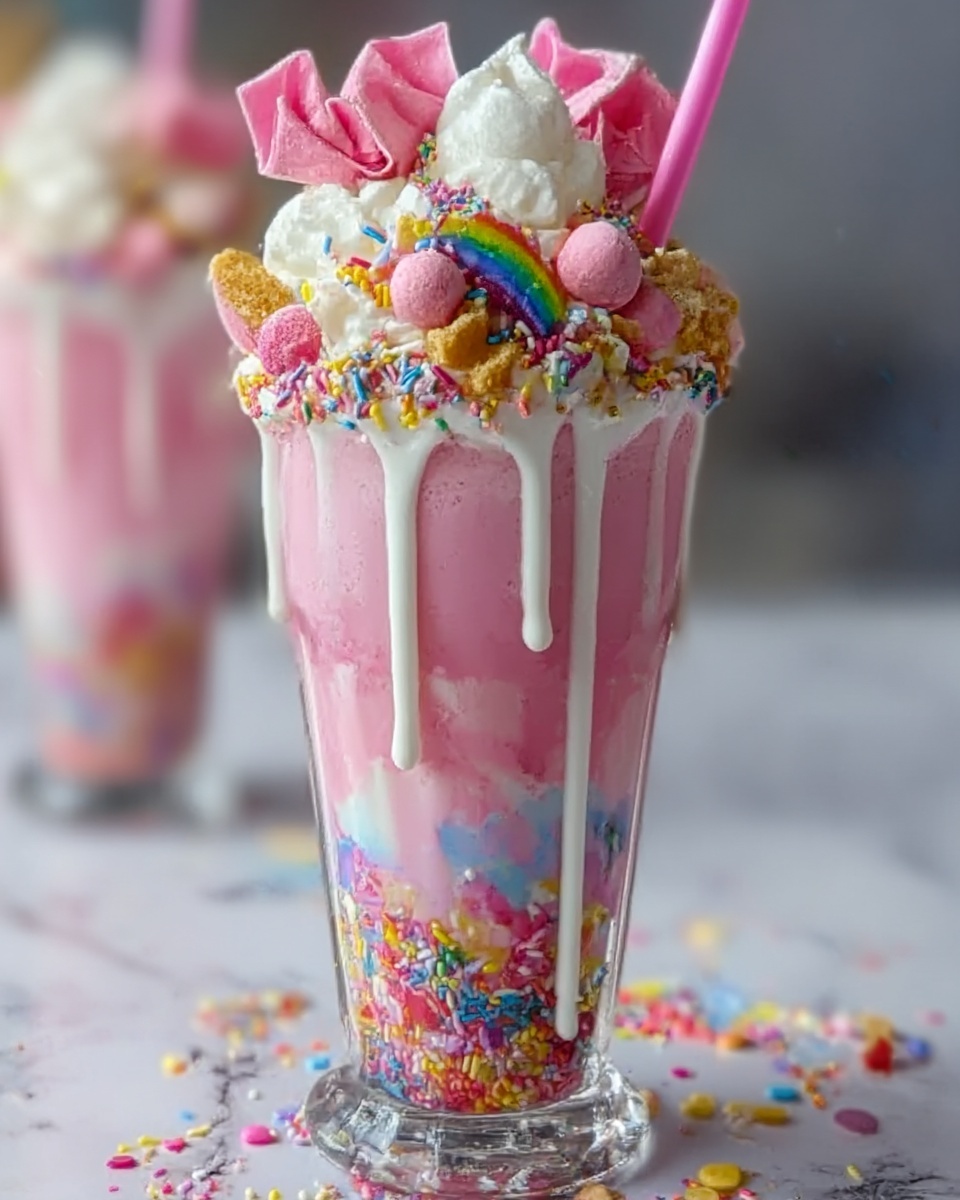 Unicorn Fantasy Freakshakes Recipe - Recipe Image