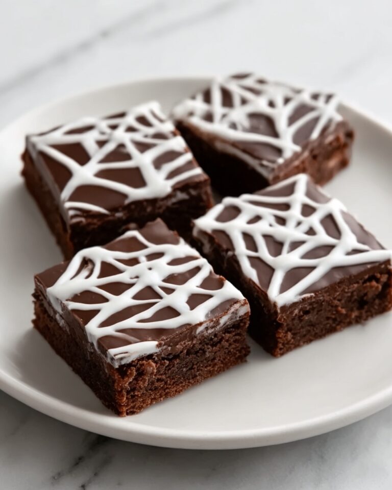 Spider Web Halloween Brownies Recipe