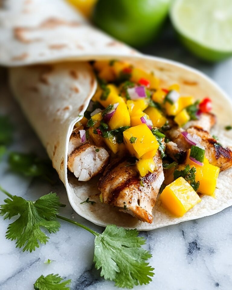 Jerk Chicken Burritos with Mango Salsa Recipe