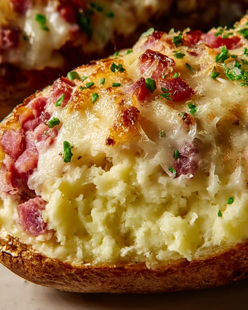 Reuben Stuffed Baked Potatoes Recipe - Recipe Image