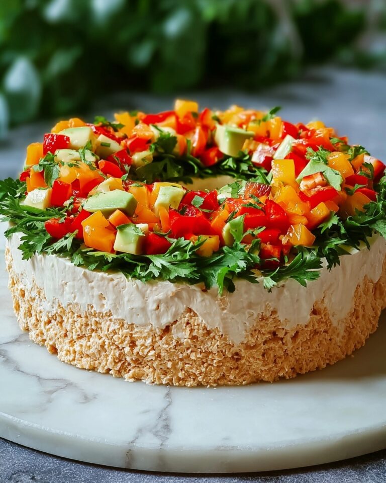 Christmas Taco Cheese Ball Wreath Recipe