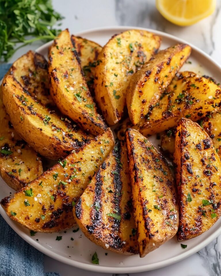 Grilled Herb-Marinated Potato Wedges Recipe