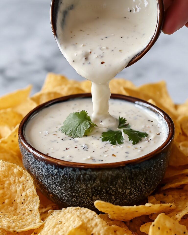 Mexican Restaurant Style White Cheese (Queso) Dip Recipe