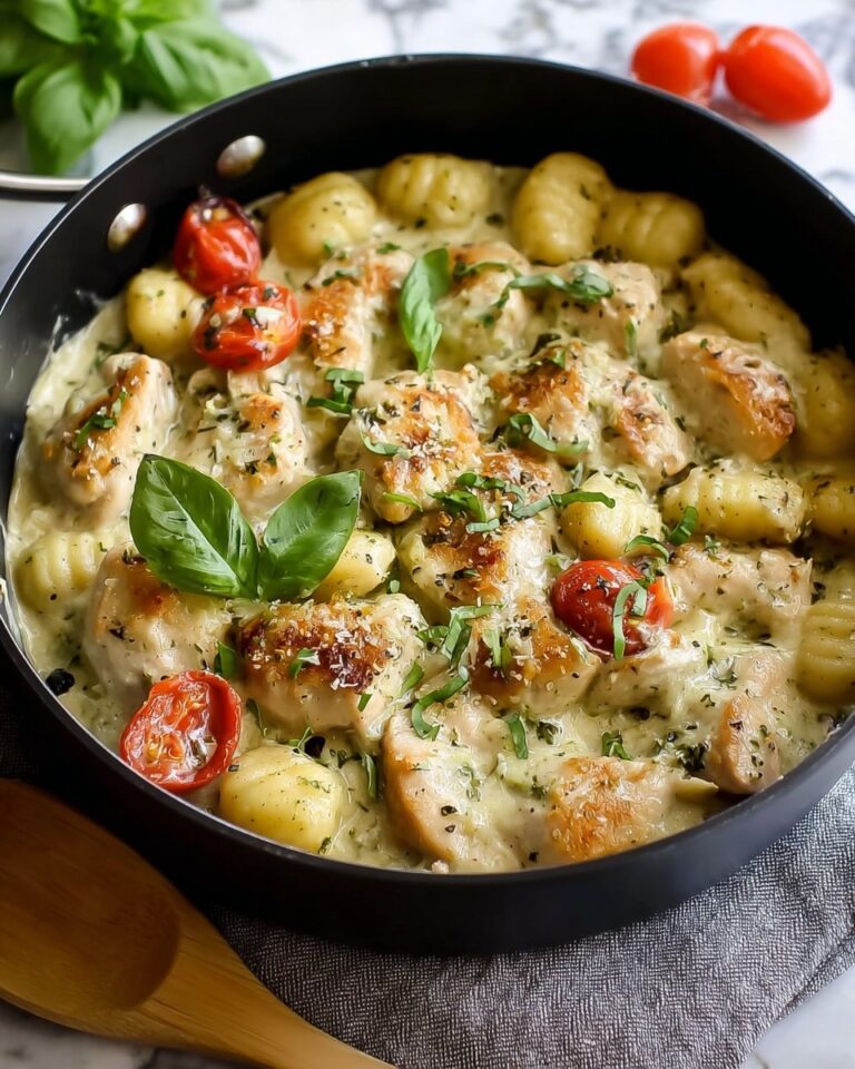 Garlic Chicken Gnocchi Skillet Recipe