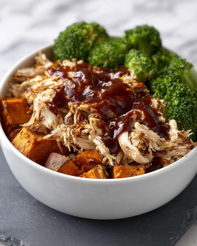 BBQ Chicken & Roasted Sweet Potato Bowls Recipe