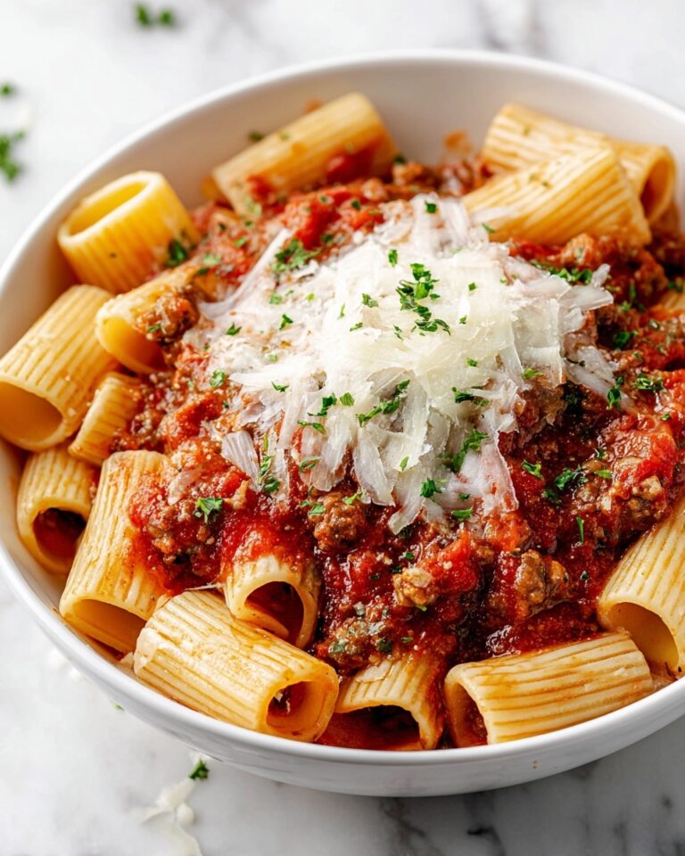 Baked Rigatoni with Ground Beef and Melty Mozzarella Recipe