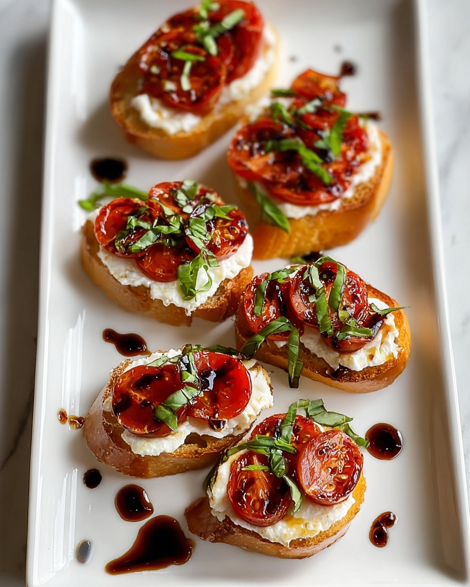 Fresh Tomato Goat Cheese Crostini Delight Recipe - Recipe Image