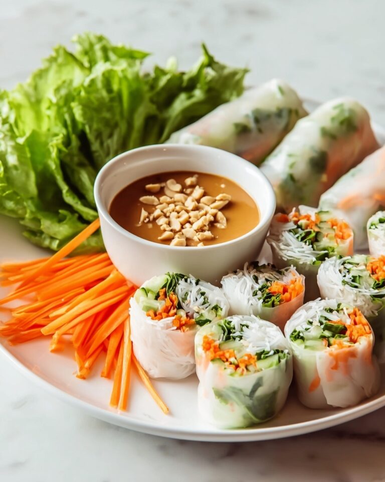 Fresh Spring Rolls with Peanut Dipping Sauce Recipe