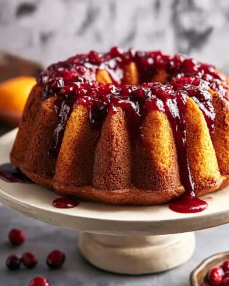 Cranberry Orange Bundt Cake Recipe