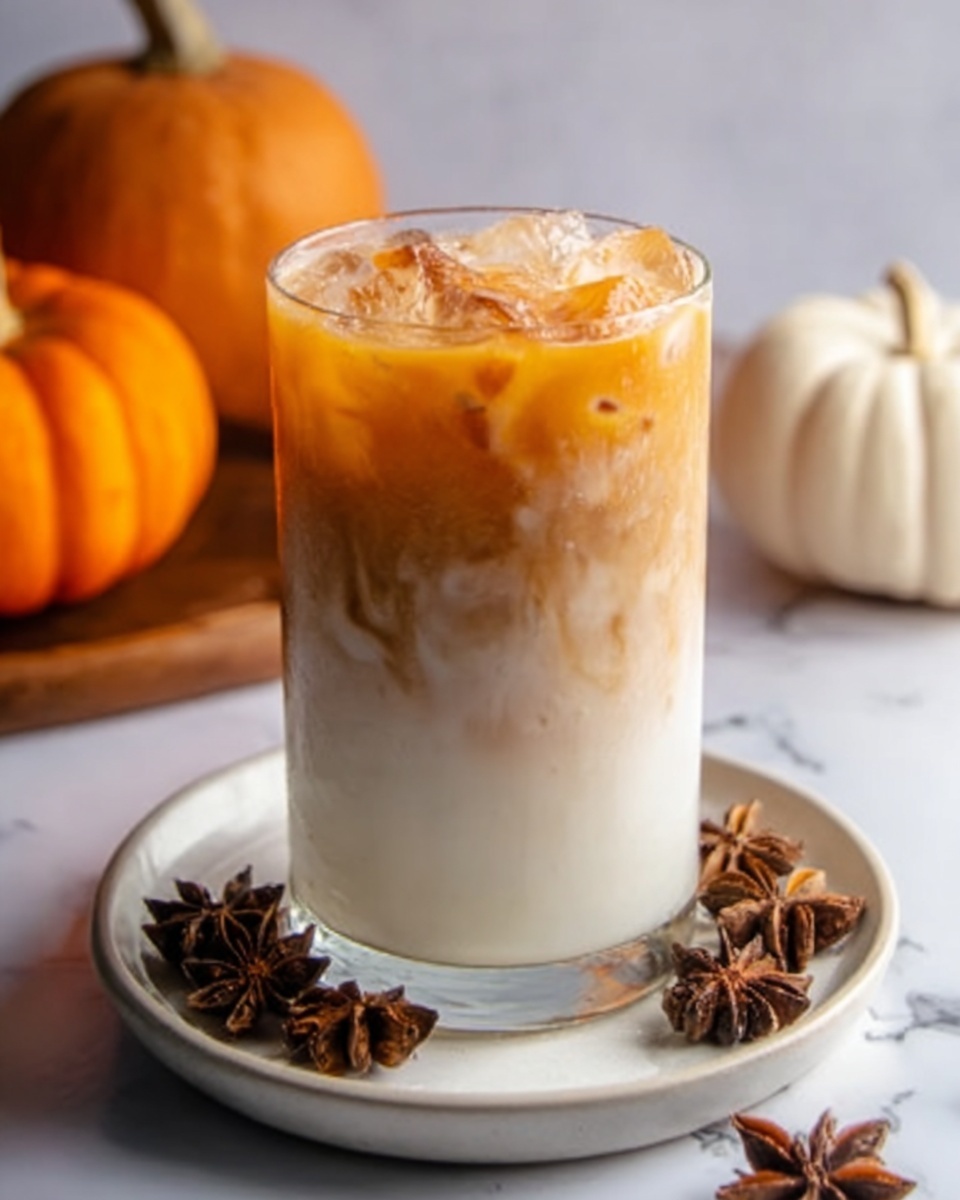 Iced Pumpkin Cream Chai Tea Latte (Starbucks Copycat) Recipe - Recipe Image