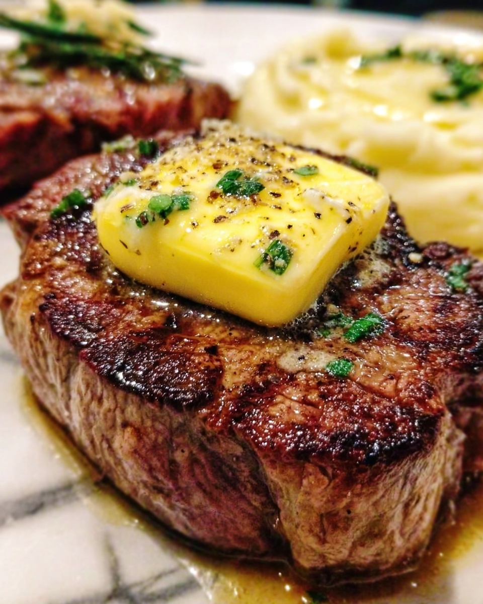 Marinated Air Fryer Ribeye Steak Recipe - Recipe Image