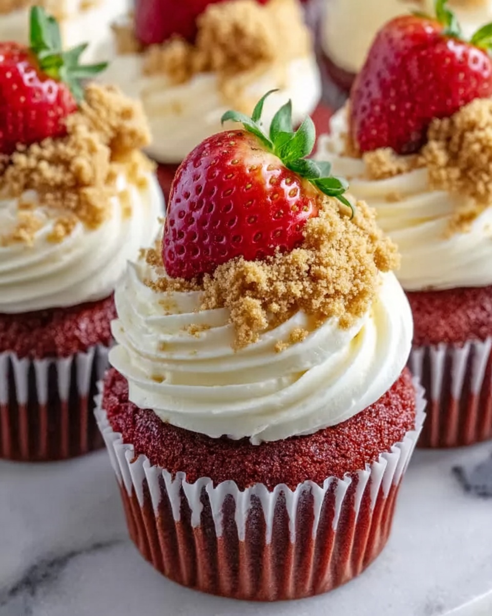 Red Velvet Cheesecake Cupcakes Recipe - Recipe Image
