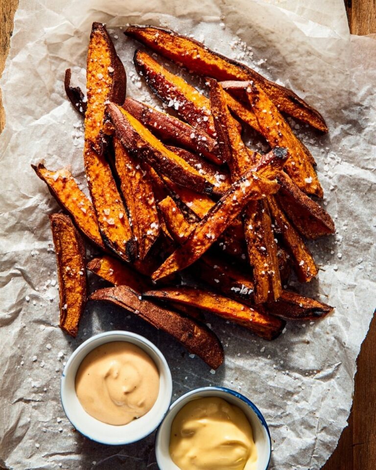 Beer-Soaked Oven Fries with Homemade Dipping Sauces Recipe