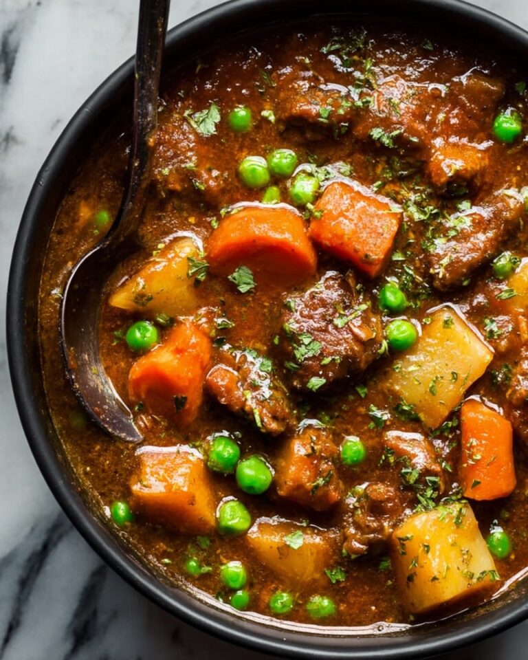 Hearty Homemade Beef Stew with Potatoes, Carrots, and Red Wine Recipe