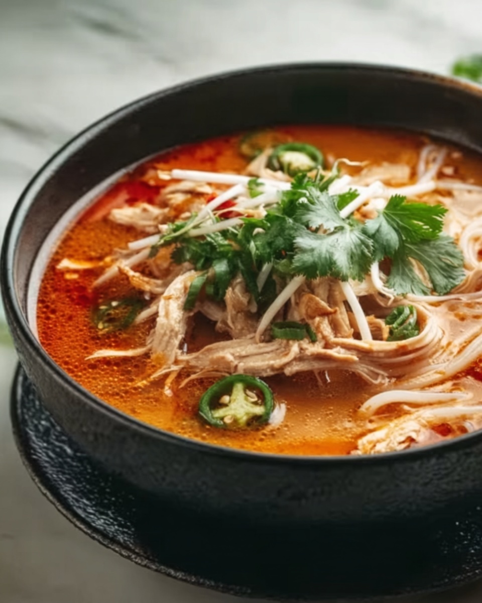 Spicy Chicken Soup with JalapeƱos, Cumin, and Lime Recipe - Recipe Image