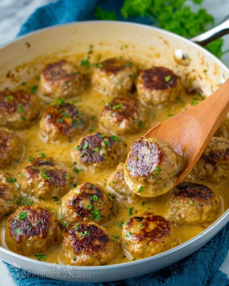 Chicken Meatballs in Creamy Paprika Sauce Recipe