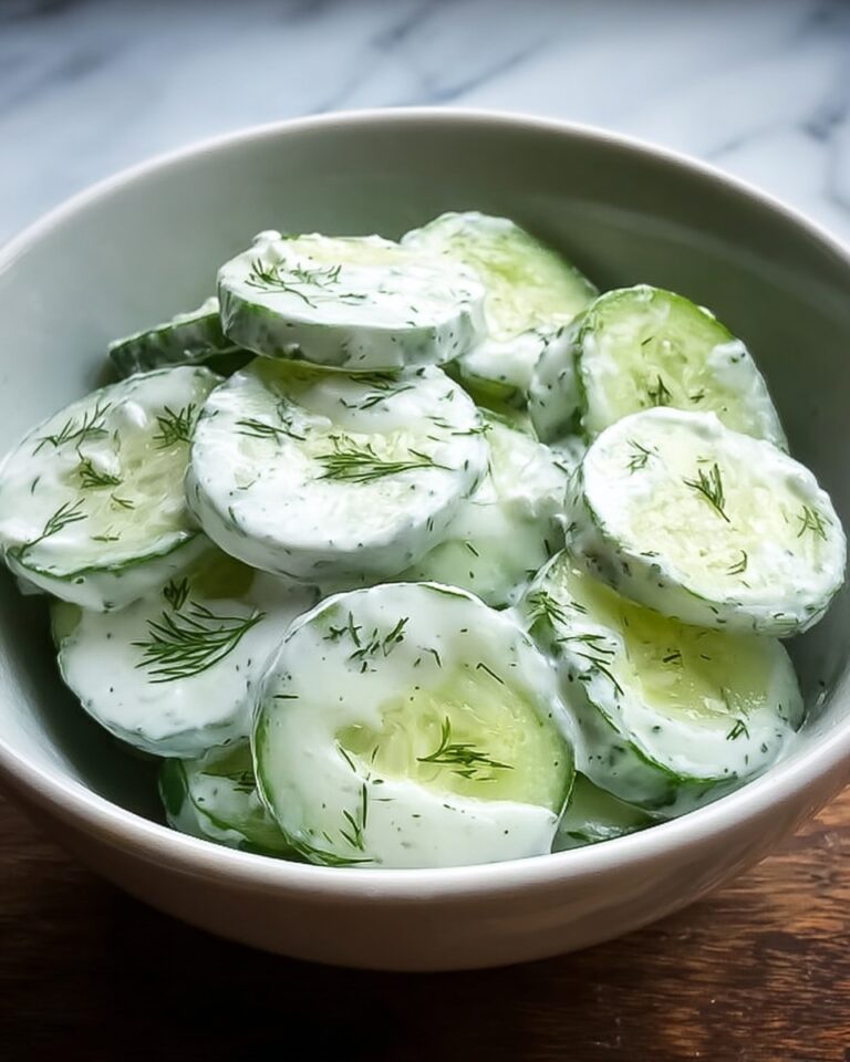 Creamy Cucumber Salad – A Refreshing Summer Side Dish Recipe