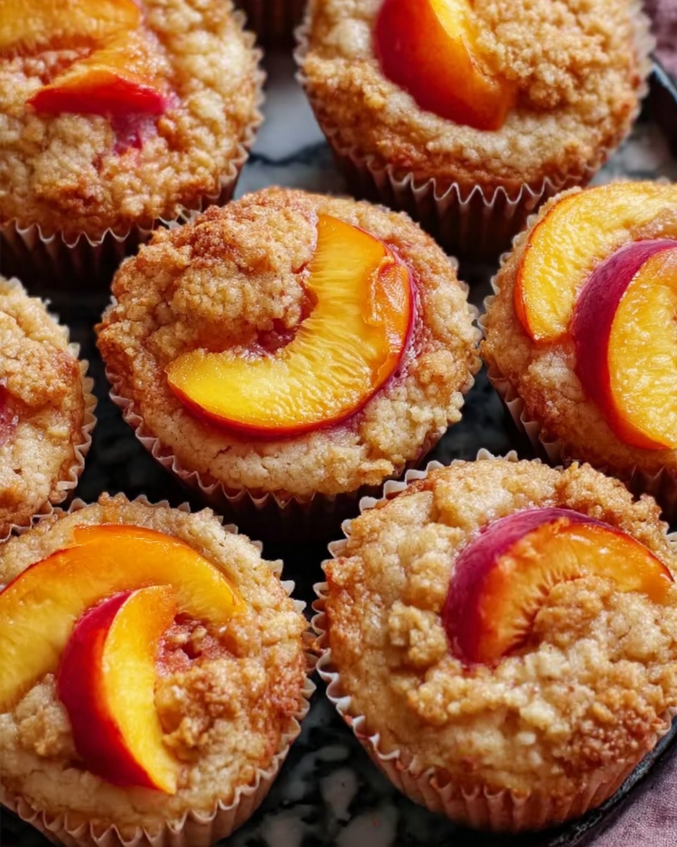 Peach Financiers: Elegant French Almond Cakes Recipe - Recipe Image
