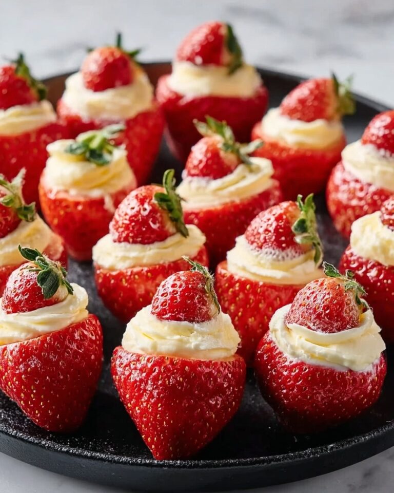 Easy & Elegant Deviled Strawberries Recipe