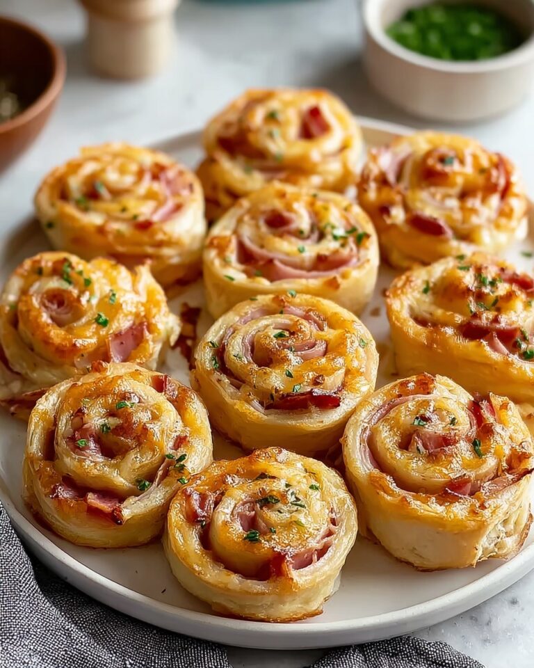 Baked Ham & Cheese Rolls with Honey Mustard Glaze Recipe