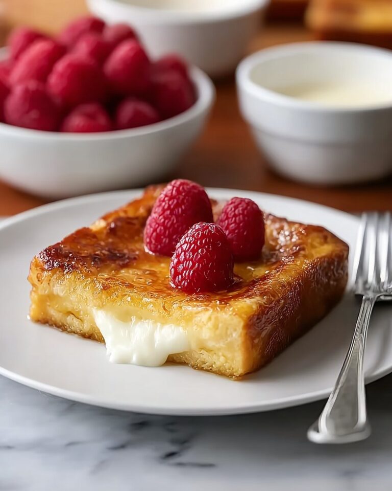 Overnight Caramel Crème Brûlée French Toast Bake Recipe