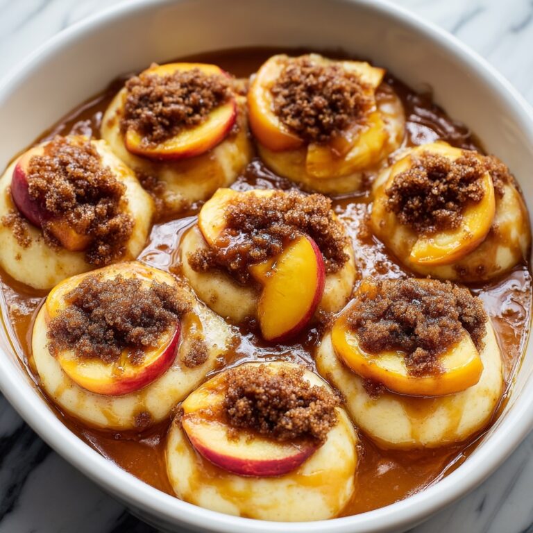 Peach Cobbler Cinnamon Rolls Recipe
