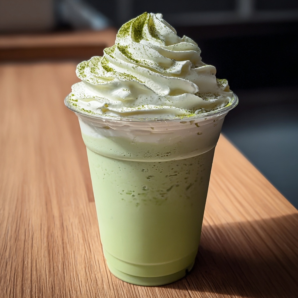 Creamy Matcha Frappe Recipe - Recipe Image
