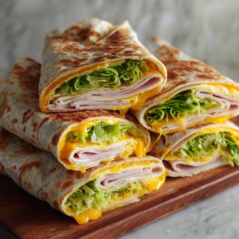 Turkey & Cheese Folded Wraps Recipe
