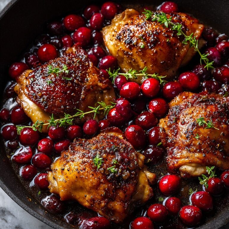 Cranberry-Maple Glazed Chicken Thighs Recipe