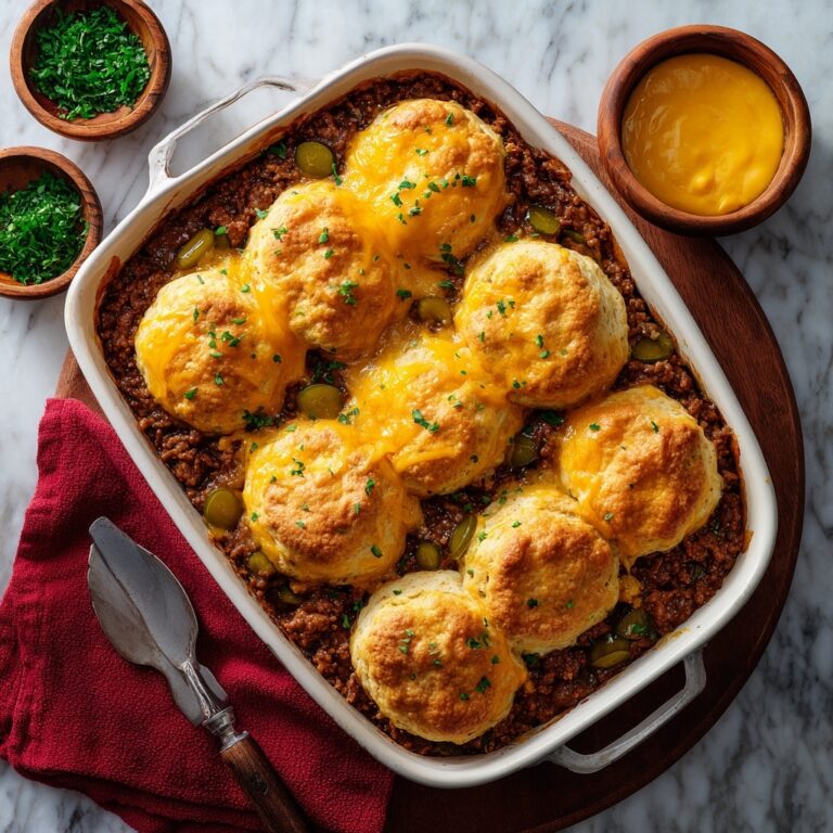 Chopped Cheeseburger Biscuit Bake Recipe