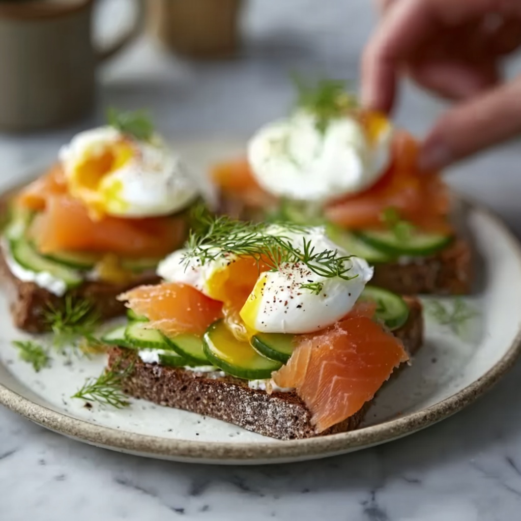 Avocado Toast with Poached Egg and Smoked Salmon Recipe - Recipe Image