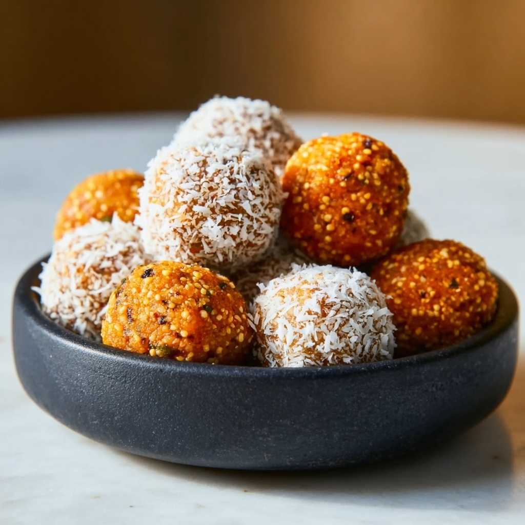 Healthy No-Bake Carrot Energy Bites Recipe - Recipe Image