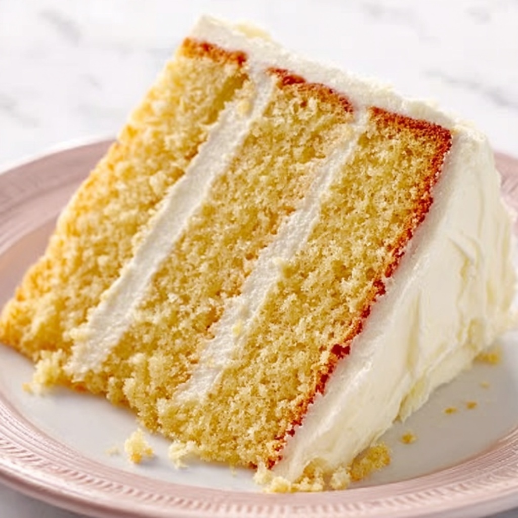 Vanilla Celebration Cake with Buttercream Frosting and Confetti Sprinkles Recipe - Recipe Image