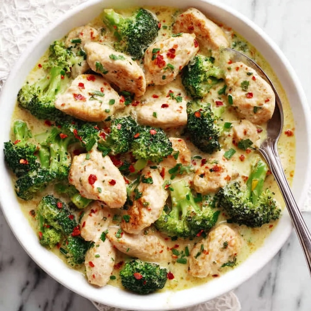 Garlic Chicken with Broccoli, Spinach, and Creamy Mozzarella Recipe - Recipe Image