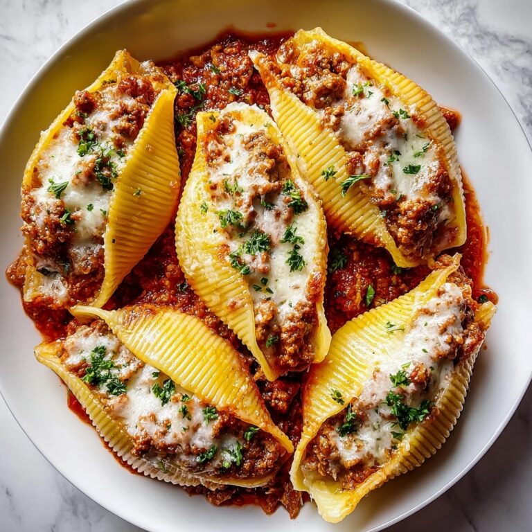 Beef-Stuffed Shells with Creamy Ricotta Filling Recipe