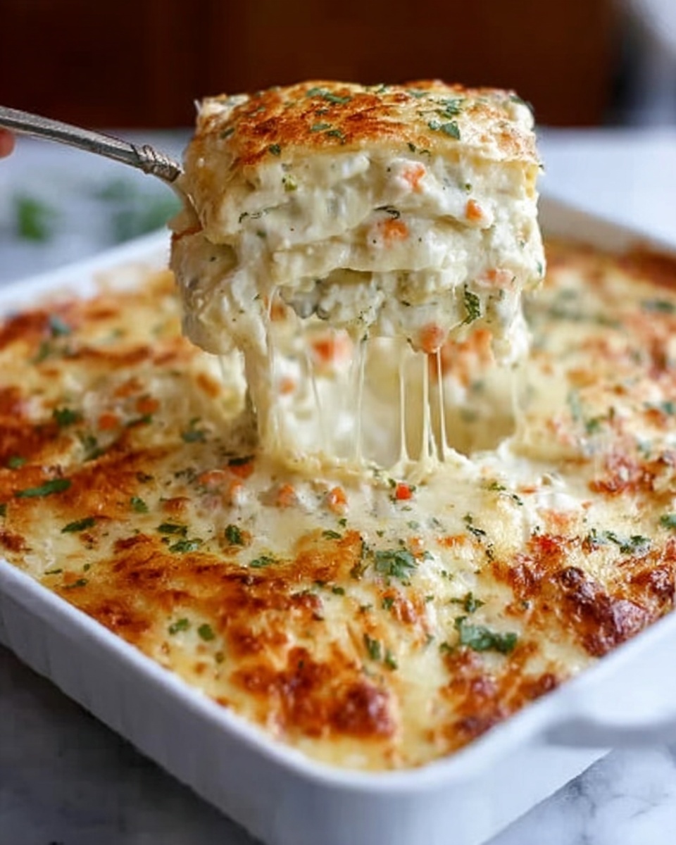 Creamy Seafood Lasagna with Spinach and Cheese Recipe - Recipe Image